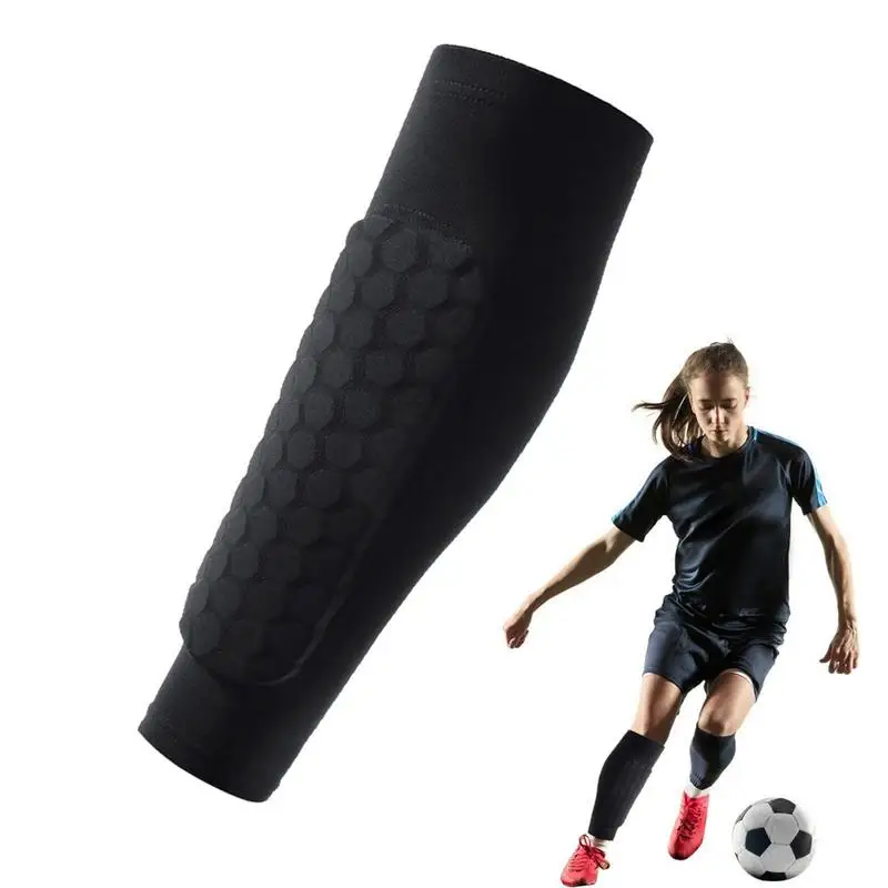 Soccer Shin Guards Shin Protector Guard Socks Honeycomb Pads Breathable Shin Splint Support Shin Guard Socks Protective Gear