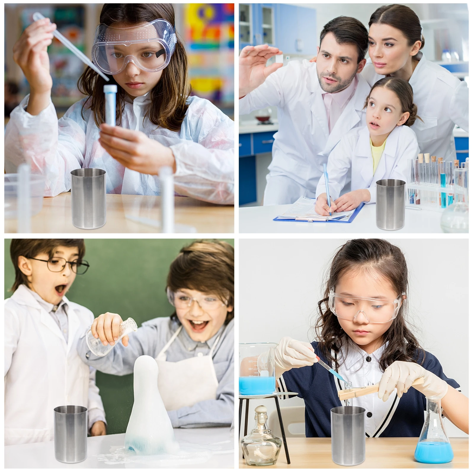 

Stainless Steel Cup 80ml Wide Mouth Lab Tool Rustproof Medicine Sample Beaker Metal Beaker Kitchen Bar