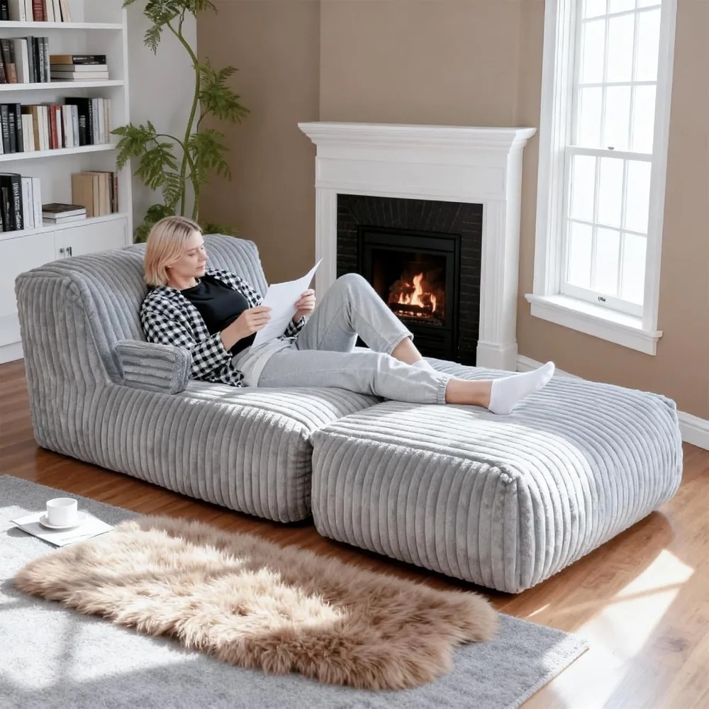 Memory Foam-Filled Bean Bag Chairs: Comfortable Loungers for All Ages