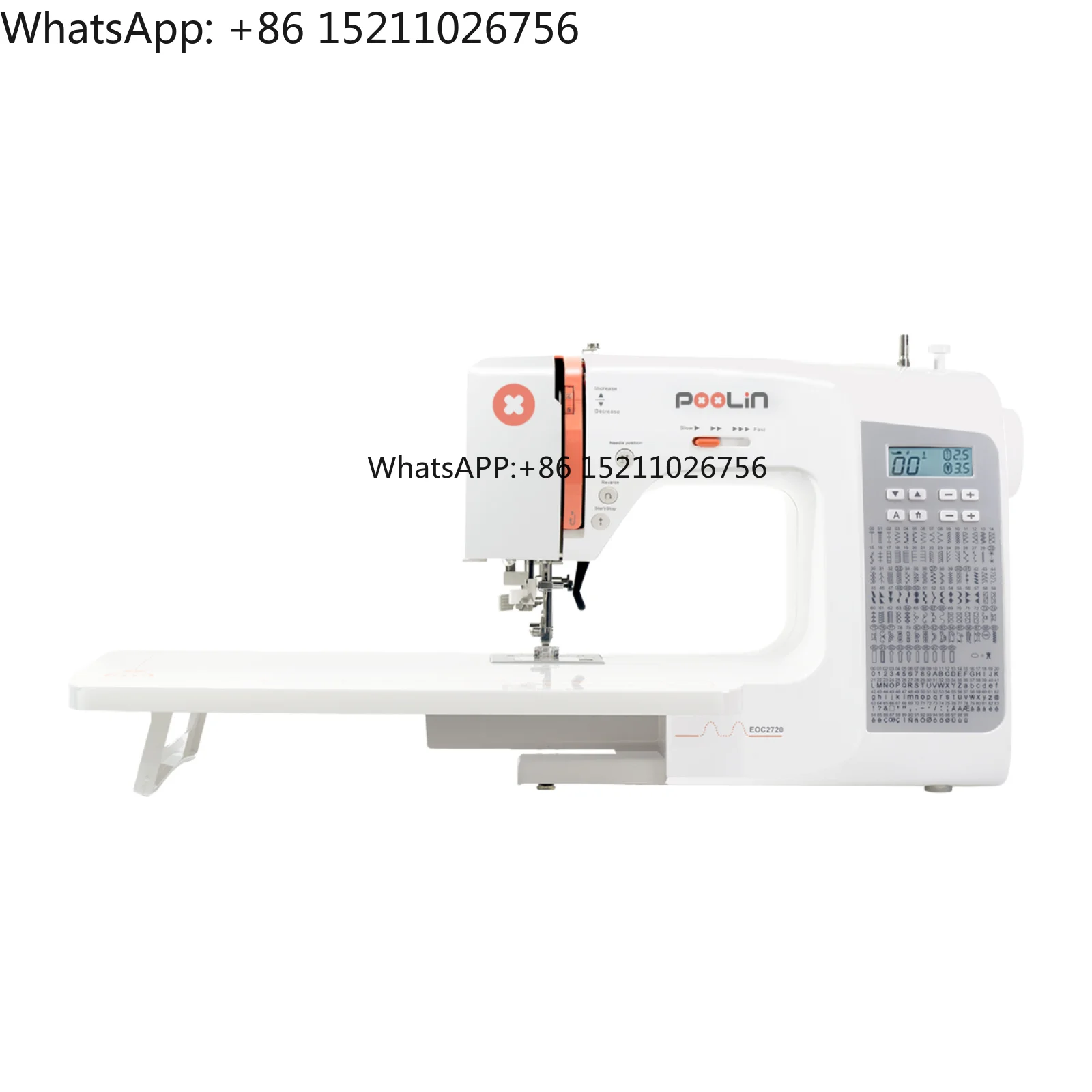 For Poolin EOC2720 High Quality Portable Computerized Sewing Machine Cylinder-Bed for Home Use Logo Customization New Lock
