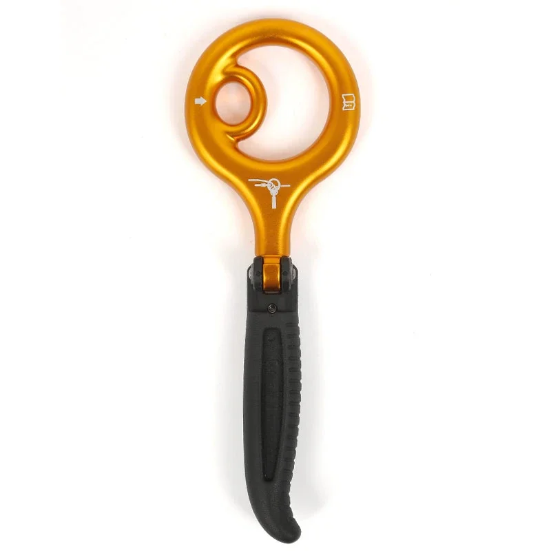 9-Ring Safety Rope Descender High Altitude Downhill Retarder Outdoor Mountaineering Rock Climbing Escape Equipment image 4