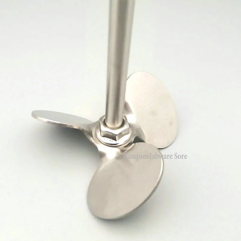 1set Laboratory stainless steel Three - blade paddle with Stirring Rod,Diameter 40mm to 120mm stir blade