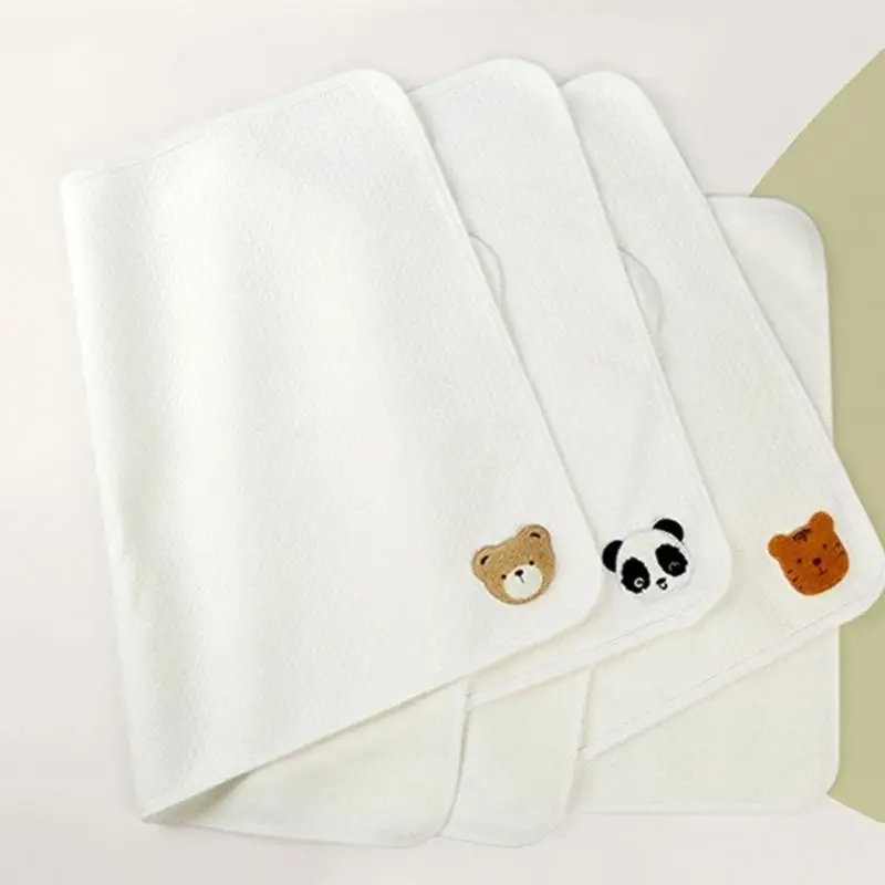 

U13F Baby Changing Mat Waterproof Layer Cotton Diaper Changer Pad 50x70cm Size