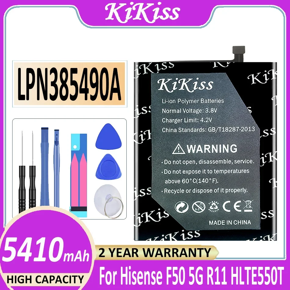 

KiKiss Battery LPN385490A 5410mAh For Hisense F50 5G HNR550T R11 HLTE550T Bateria