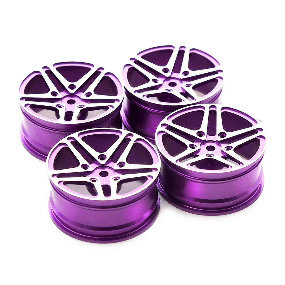 4Pcs Metal 5 Spoke 52MM Wheel Rim for 1/10 RC On-Road Drift Car Traxxas HSP Tamiya HPI Kyosho RedCat SAKURA Parts,3