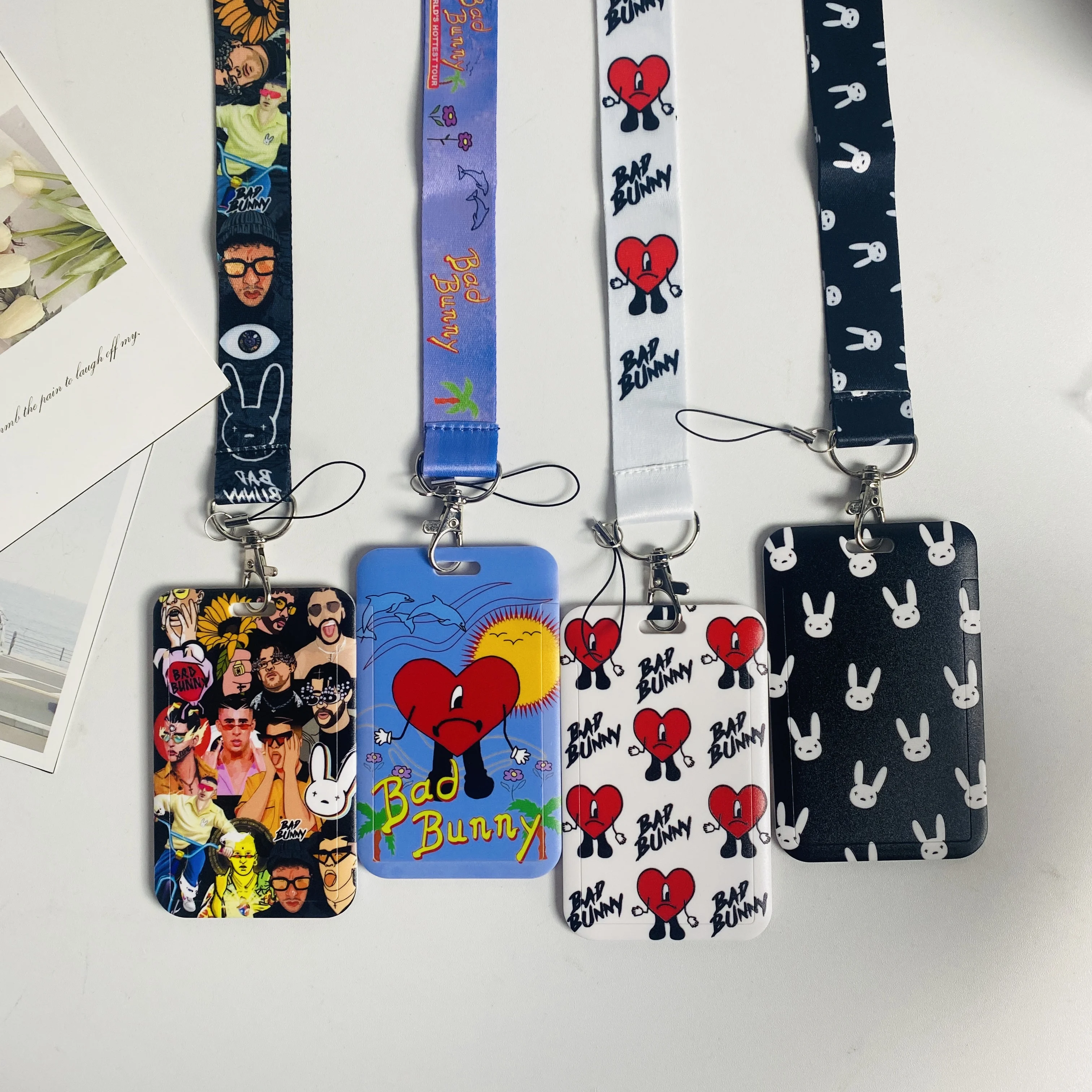 Rap superstar Lanyard for Keys ID Credit Bank Card Cover Badge Holder Phone Charm Neck Strap Keychain Accessories Gifts