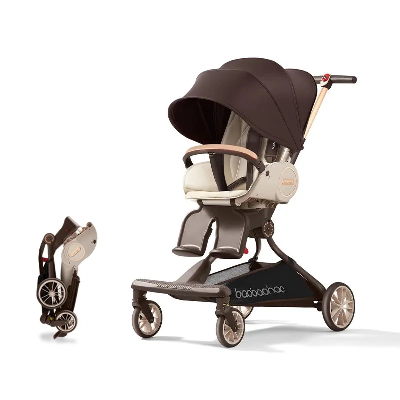

Wholesale Luxury Custom Foldable Baby Pram Lightweight Travel Airplane Hot Mom LightWeight Strollers Easy Fold Pushchair