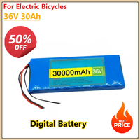 36V 30Ah 18650 10S1P Batteries Pack 500W High-power Battery for Electric Bicycles Discharging XT60-SM Plug