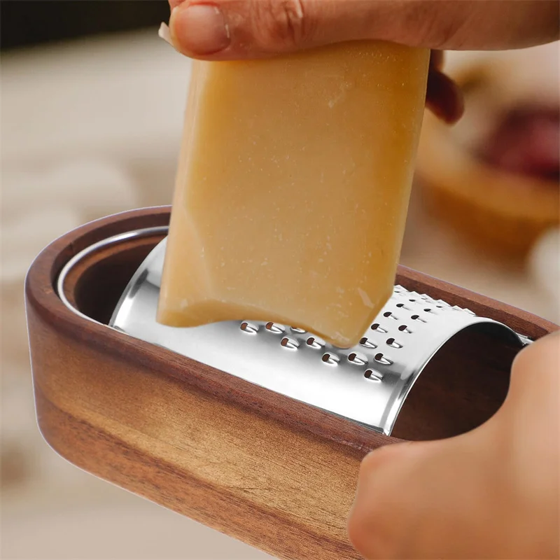 Stainless Steel Cheese Grater With Container Box Hand Slicer Shredder Kitchen Grater For Butter Vegetables Kitchen Utensil NEW