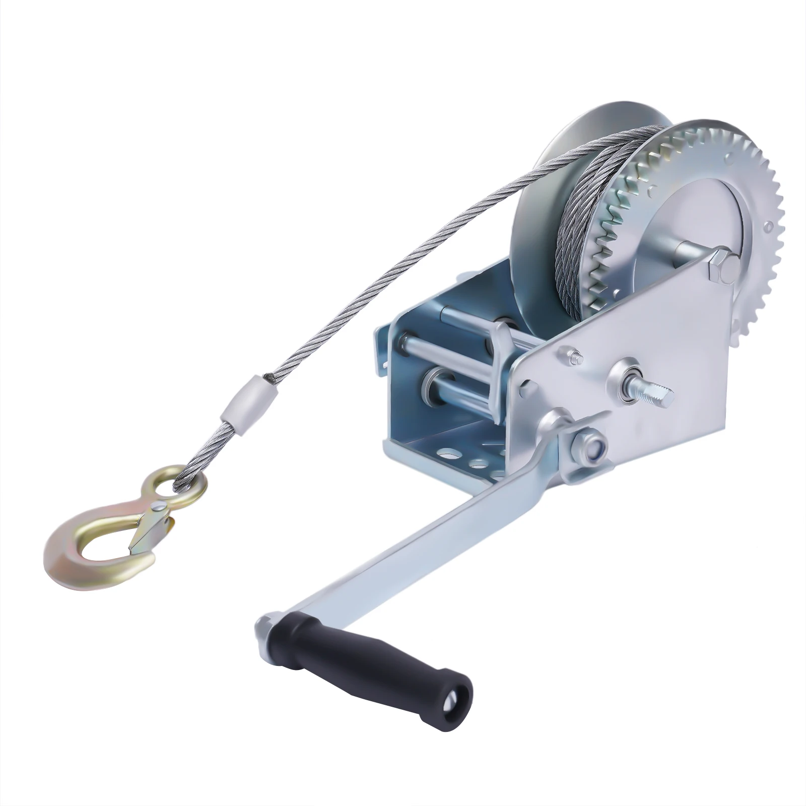 Hand Winch Heavy Duty Rope Crank 3500lbs 10M for Trailer Boat or ATV Towing