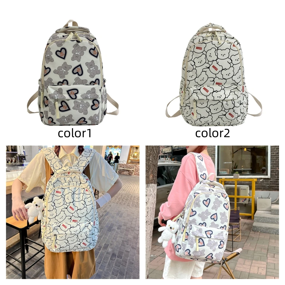 Women Waterproof Nylon Backpack Fashion Female Shoulder Schoolbag Youth Vitality Style Multi-functional Travel Backpack