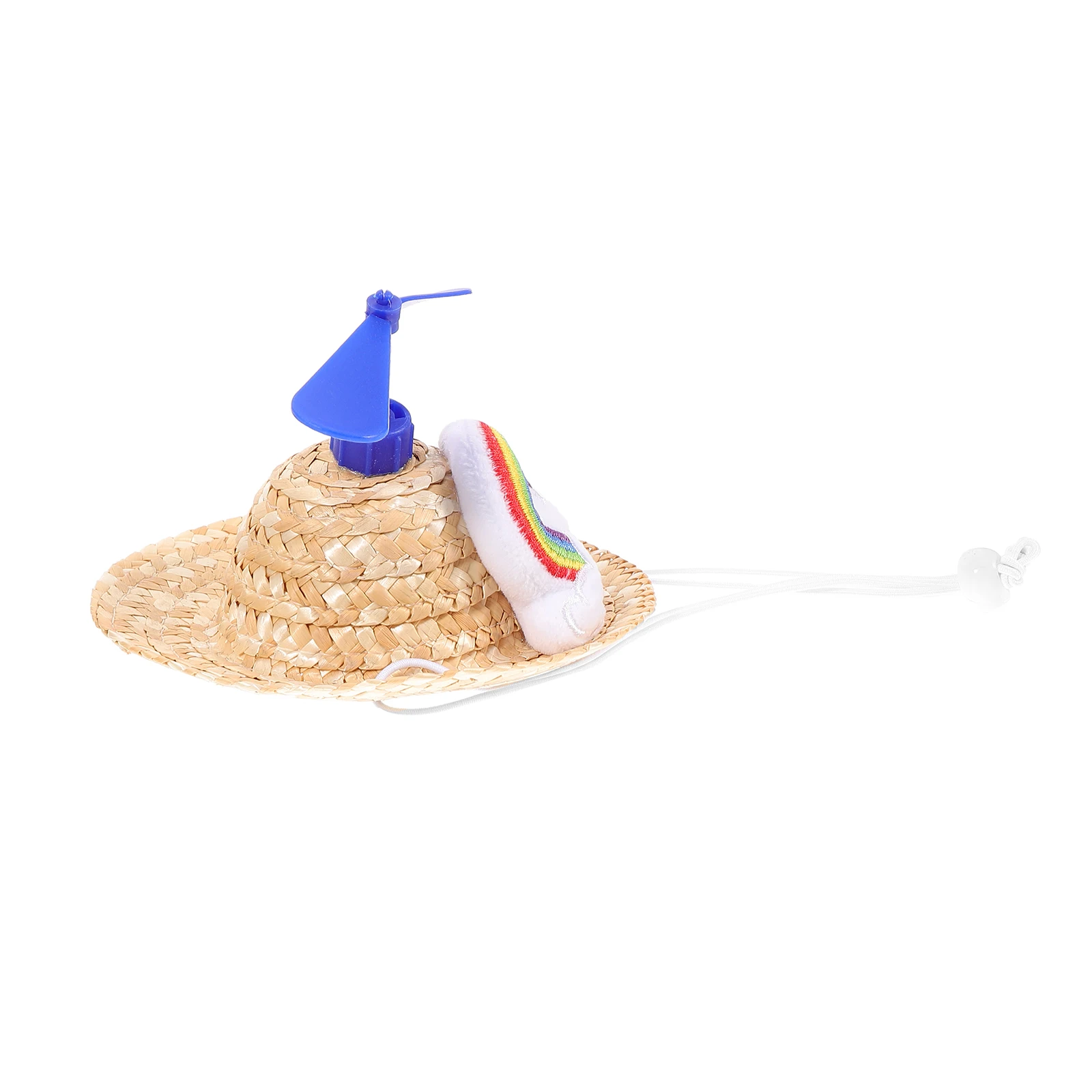 

Pet Straw Hat Creative Woven Design Comfortable Sunblock Photo Props Ideal Vacation Dog Cat Supplies Pet Accessories