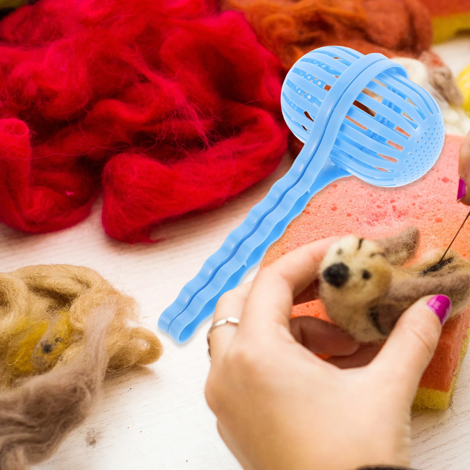 3Pcs DIY Felt Wool Making Tools Plastic Felting Needles for Kids -on Activity Wool Felt Tool DIY Tools