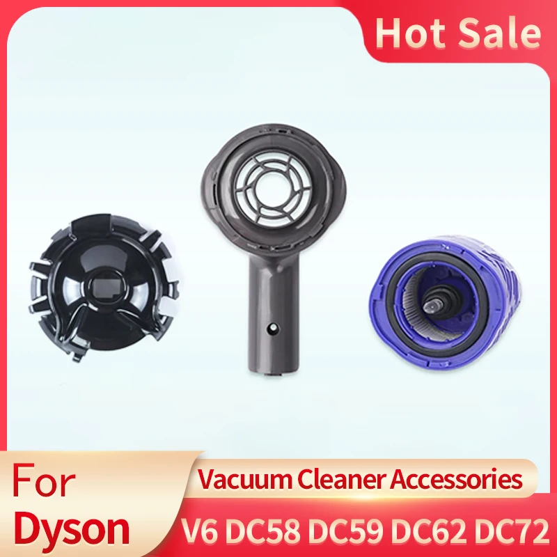 Motor Rear Cover Post HEPA Filter Exhaust Diversion Cover 3 pieces Set for Dyson V6 DC58 DC59 DC62 DC72 DC74 Vacuum Cleaner