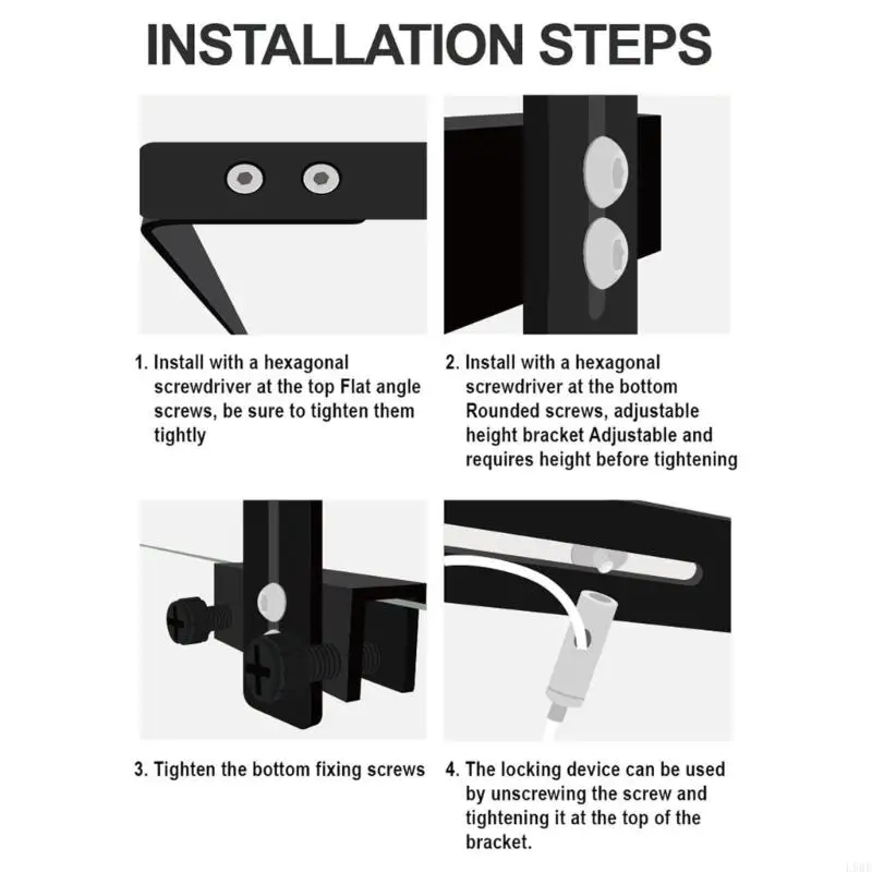 

L9be Fishtanks Lamp Кронштейн регулируемый светодиодный светодиодный держатель для аквариумов украшения 2 шт.