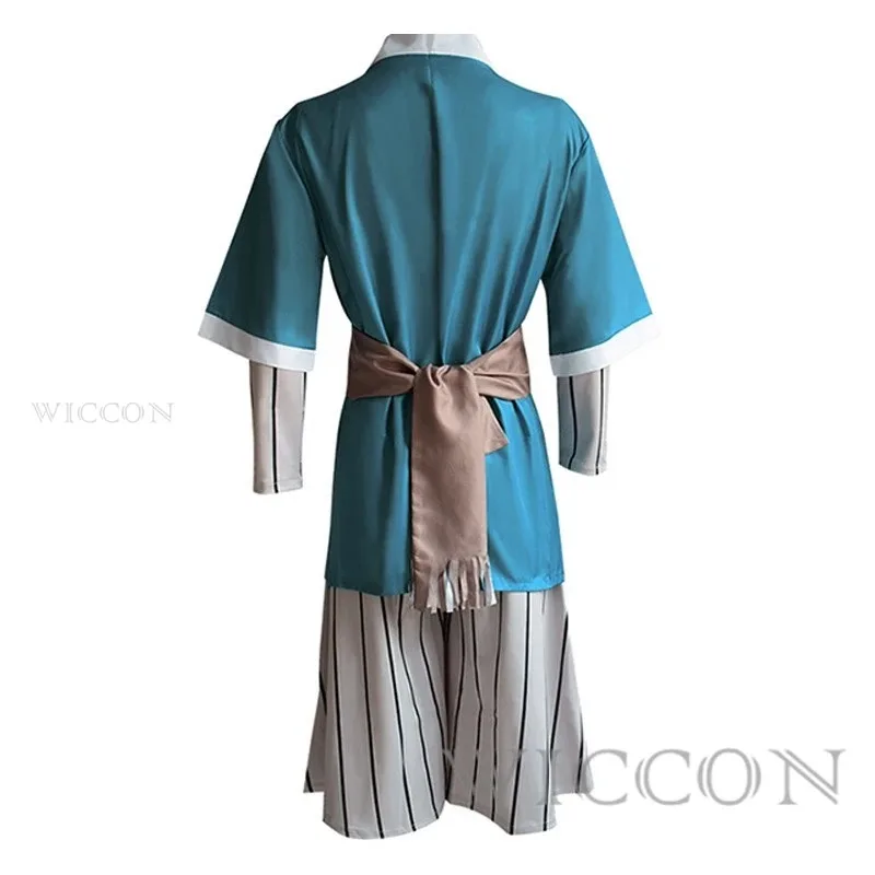 

asdh8@New Style Anime Haku Cosplay Costume Haku Windbreaker Kimono Suit Black Long Heat Resistant Synthetic Hair Party Role Play