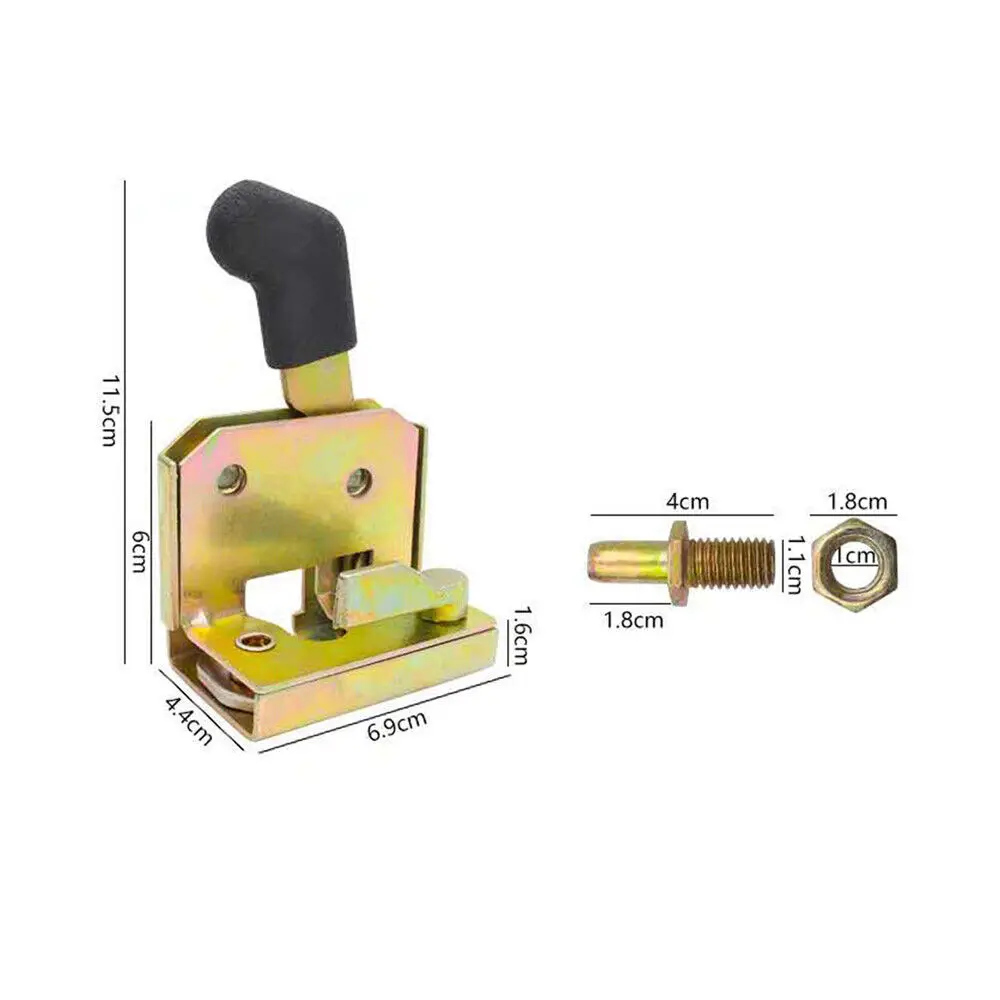 Universal New Tractor and Heavy Equipment Locking Door Handle Loader Door Lock Metal&Plastic for Electric Tricycle, Loader Door