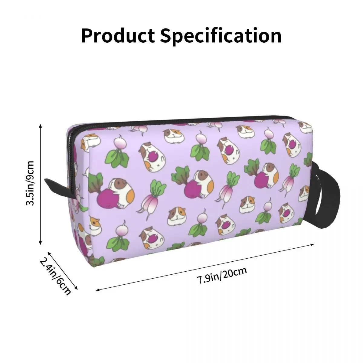 Custom Guinea Pig Pattern Travel Cosmetic Bag Women Domestic Cavy Toiletry Makeup Organizer Lady Beauty Storage Dopp Kit