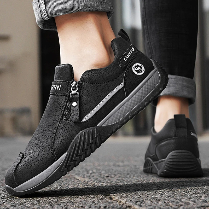 

2026 New Breathable Slip-On Anti-Slip Wear-Resistant Casual Shoes Thick Bottom Labor Protection Zapatos Men's Work Sports Shoes