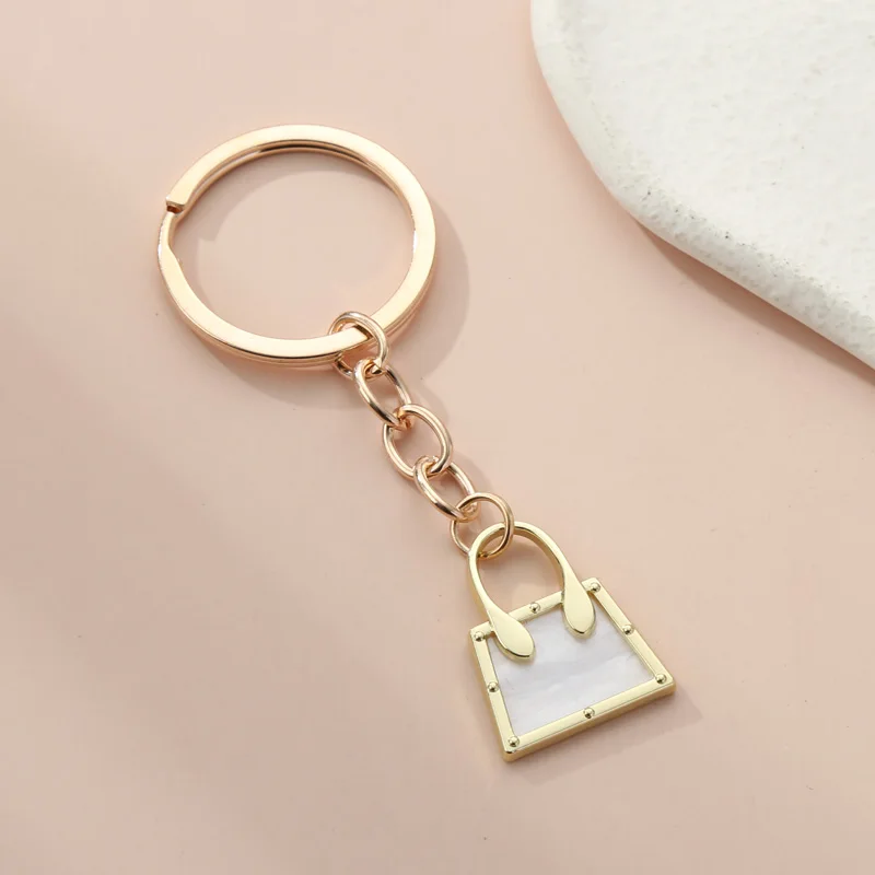 Cute Handbag Keychain Shoulder Bag Key Ring Totes Bags Key Chains For Women Girls Souvenir Gifts DIY Handmade Jewelry