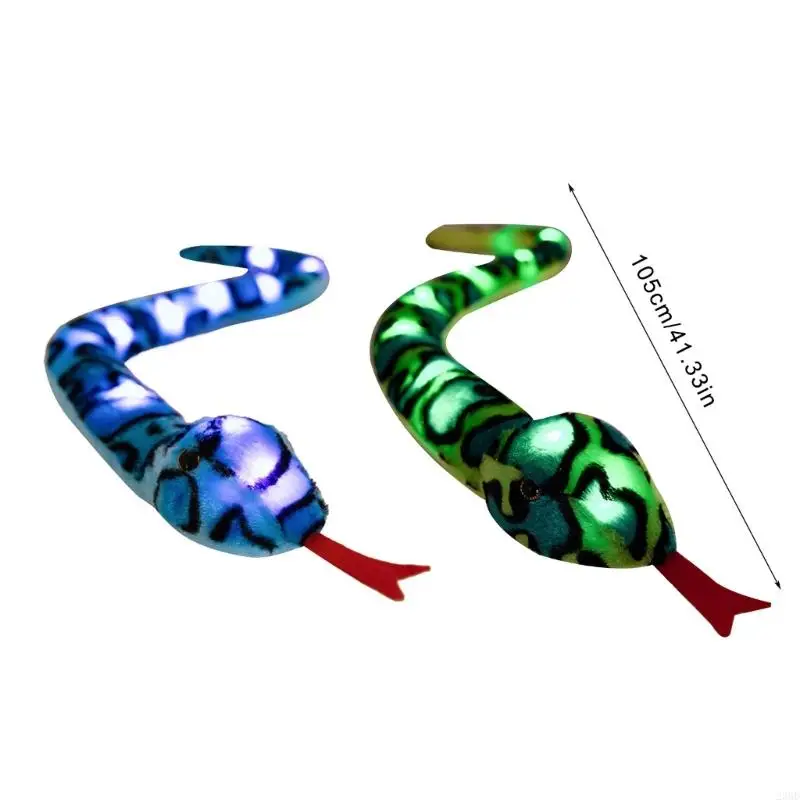 23GD LED Light Up Snake Plüschspielzeug weich und sicher leuchtend in den dunklen Schlangenpuppen für Kinder und Party Fun Party