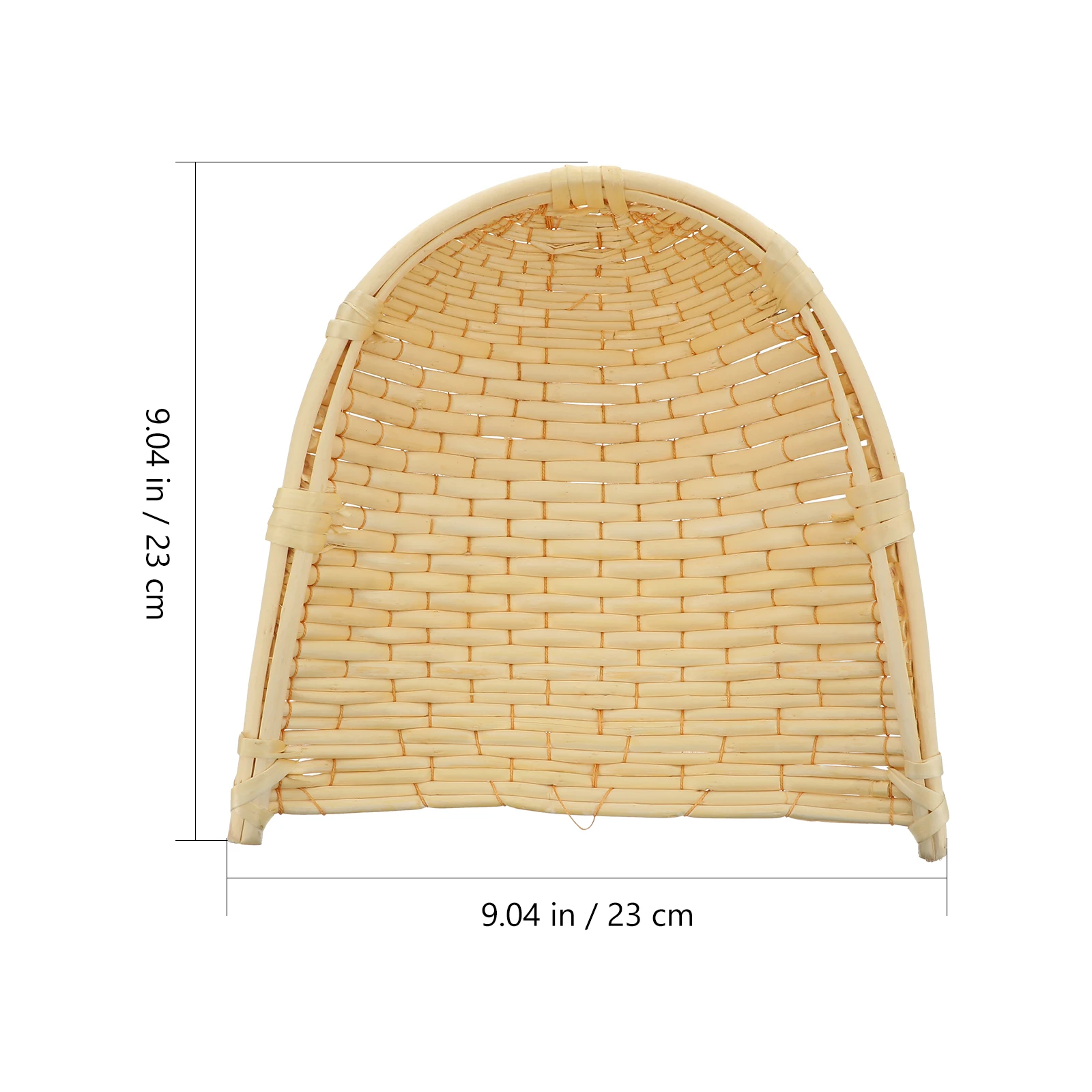 

1pc Handmade Woven Winnowing Pan Bamboo Basket Storage Bin Eco-Friendly Vegetable Holder Household Food Organizer for Kitchen