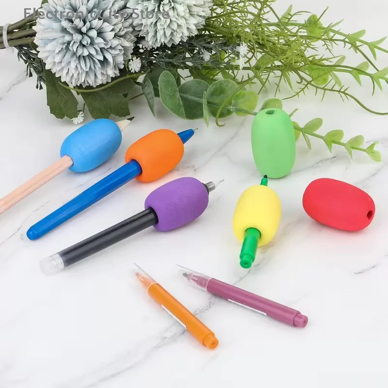 

3/6pcs Writing Practice Pencil Holder Cushion Grip For Soft Foam Grips For Pens And Pencils, Handwriting Drawing Ergonomic
