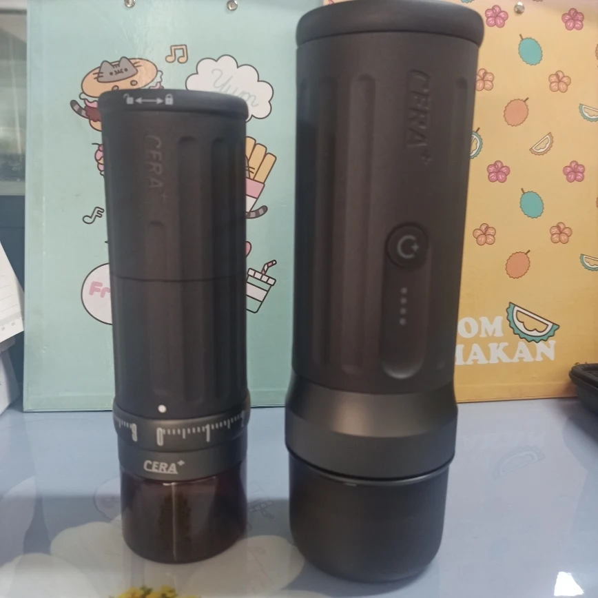 CERA+PCM03S-MAX Portable Espresso Maker 18g-20g Ground Coffee 58mm