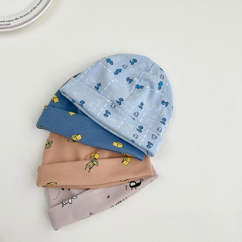 Gorro cálido de dibujos animados para bebé, gorro de algodón suave para niños y niñas, gorro de Hospital para recién nacidos, gorros para bebés de 0 a 3 años