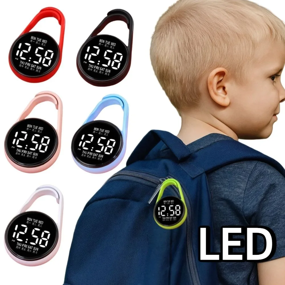 LED Electronic Hanging Watch Portable Waterproof Pocket Watch Digital Display Pocket Style Luminous Pocket Watch
