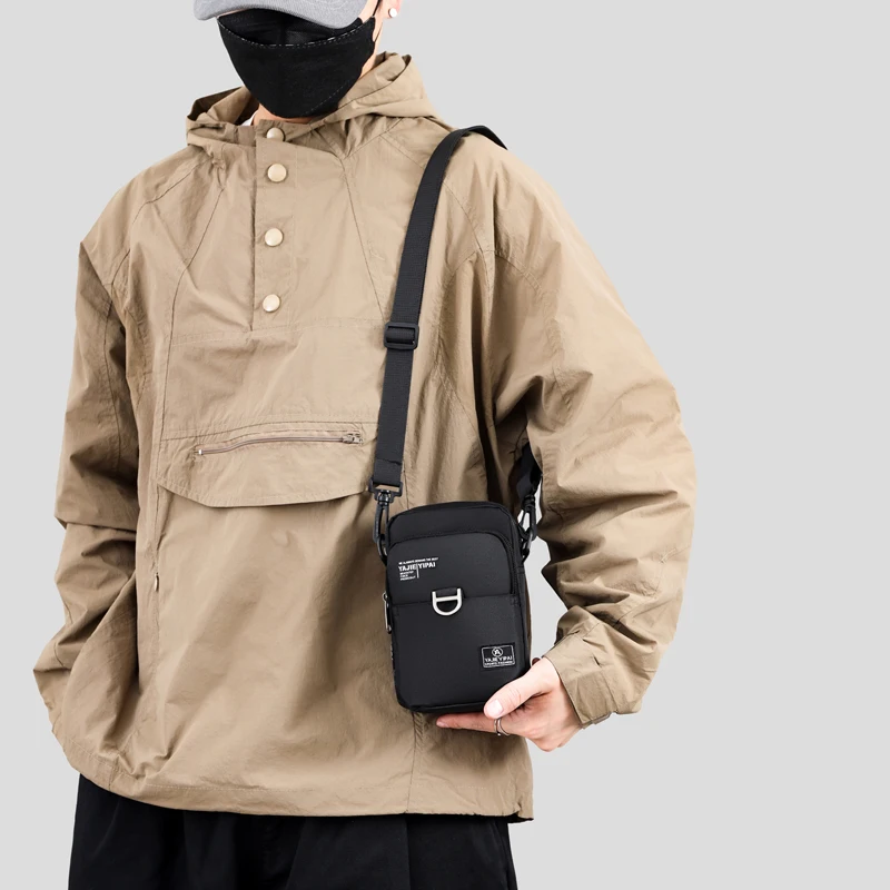 Sport-Geldbörse, Handytasche, Umhängetasche, Tasche, Gürtel, Handtasche, Geldbörse, Münzbörse, Retro-Schlüsselhalter, kleine Geldtasche – Detail 9
