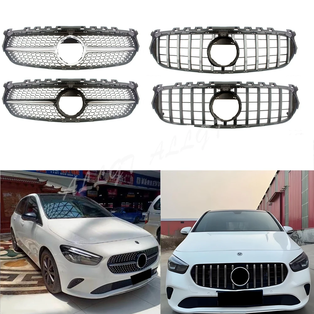 

Передние гоночные решетки радиатора для подтяжки лица для Mercedes-Benz B-Class W247 B180 B200 B220 2020 2021 2022 2023