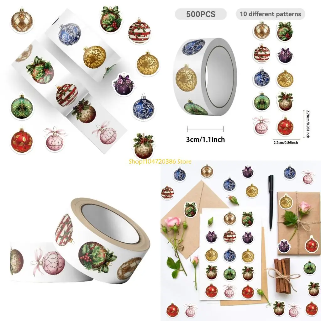 

K0EA Фестивальные клейкие рождественские колокольчики, наклейки, дружественные съемные мультяшные произведения искусства