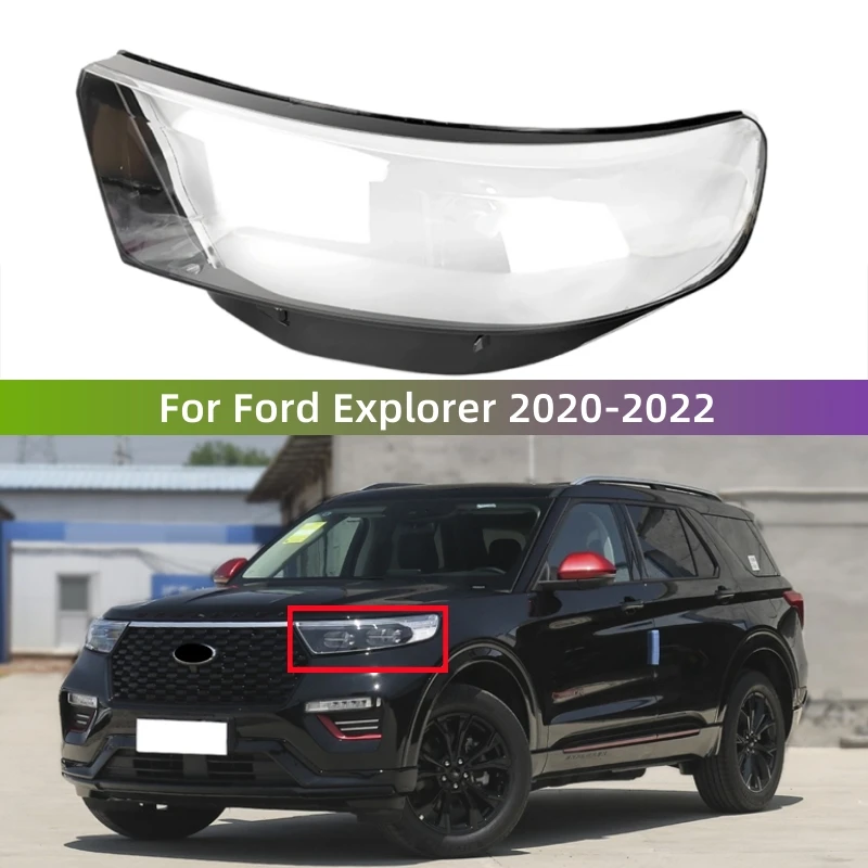 For Ford Explorer 2020 2021 2022 Car Accsesories Transparent PC Material Headlights Lamp Lens