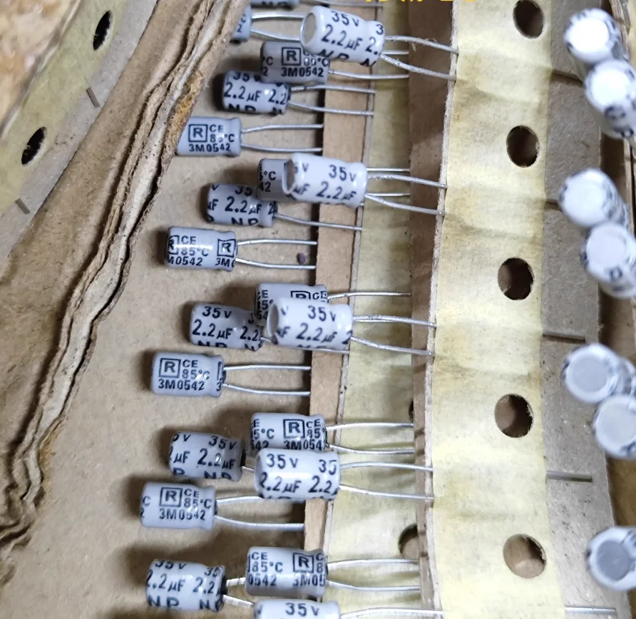 30pcs/lot Original Japanese Rubycon NW7 35V 2.2UF NP 4x7mm audio aluminum electrolytic capacitor free shipping