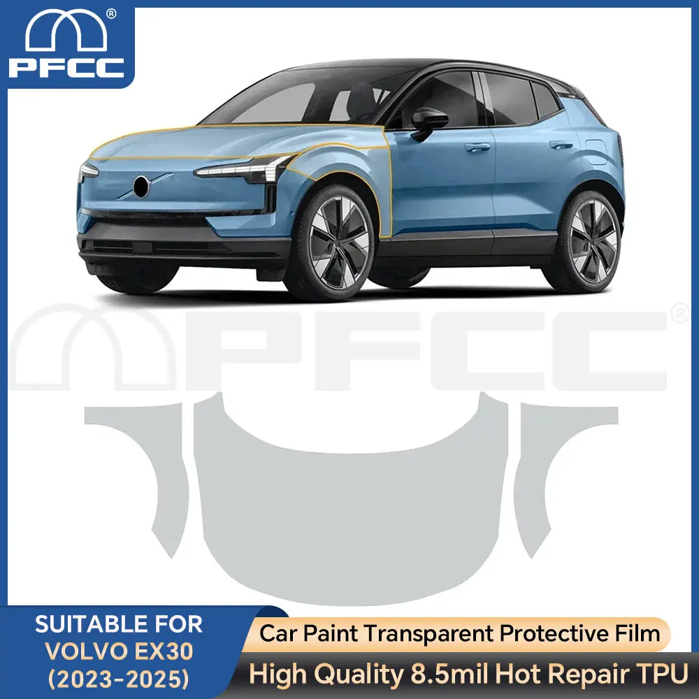 

ТПУ для Volvo EX30 2023 2024 2025, защитная пленка для автомобильной краски, прозрачная защитная наклейка на корпус из полипропилена, ремонтная пленка против царапин