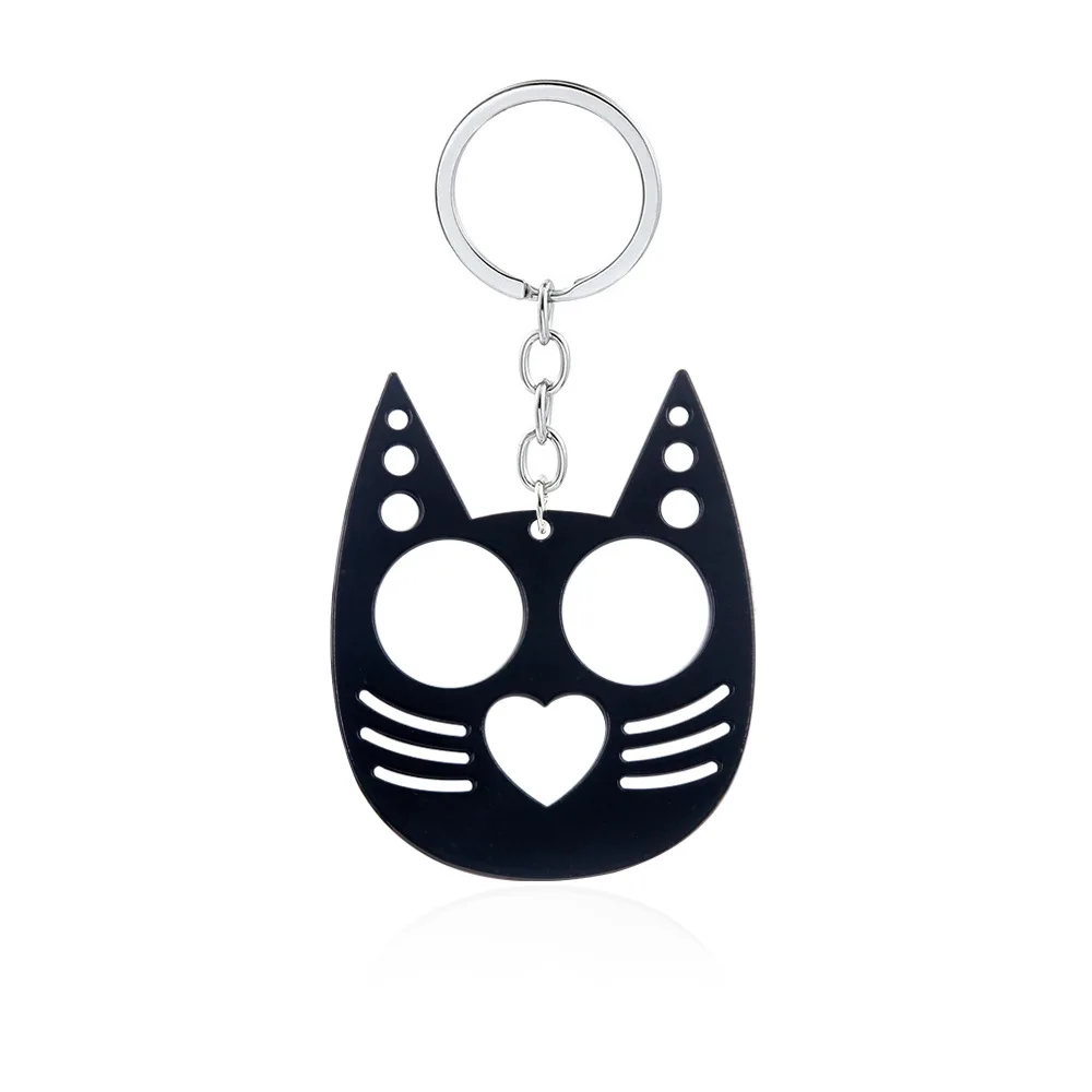 Auto-defesa Keychain para homens e mulheres, Universal Personal Security Protection, Cute Cat