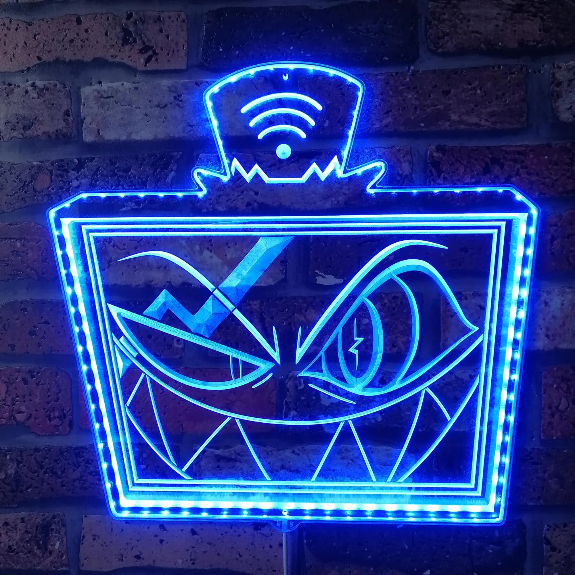 علامة LED نيون من Hazbin Hotel Vox، لافتة LED للضوء الليلي للألعاب، لافتة نيون لغرفة الألعاب