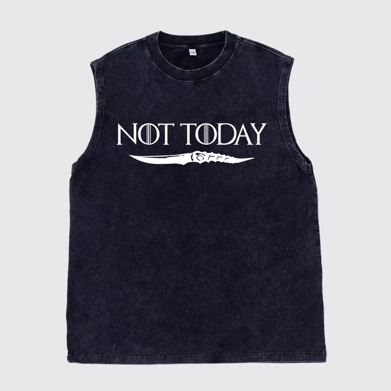 

Anime Rage Logo Graphic Print Vintage Vest Vintage Manga T-Shirt Washed Cotton Harajuku Men's Street Oversized T-Shirt Camisole