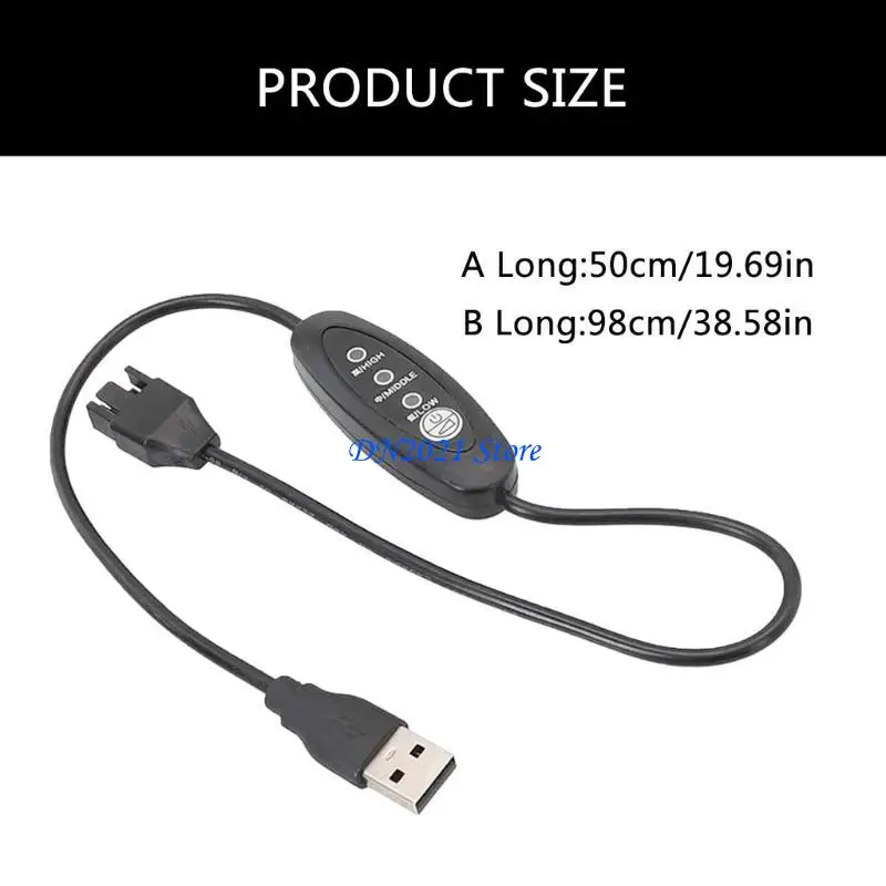 F3KE USB 전원 케이블 5V ~ 12V 컴퓨터 팬 컨버터 케이블 컴퓨터 팬