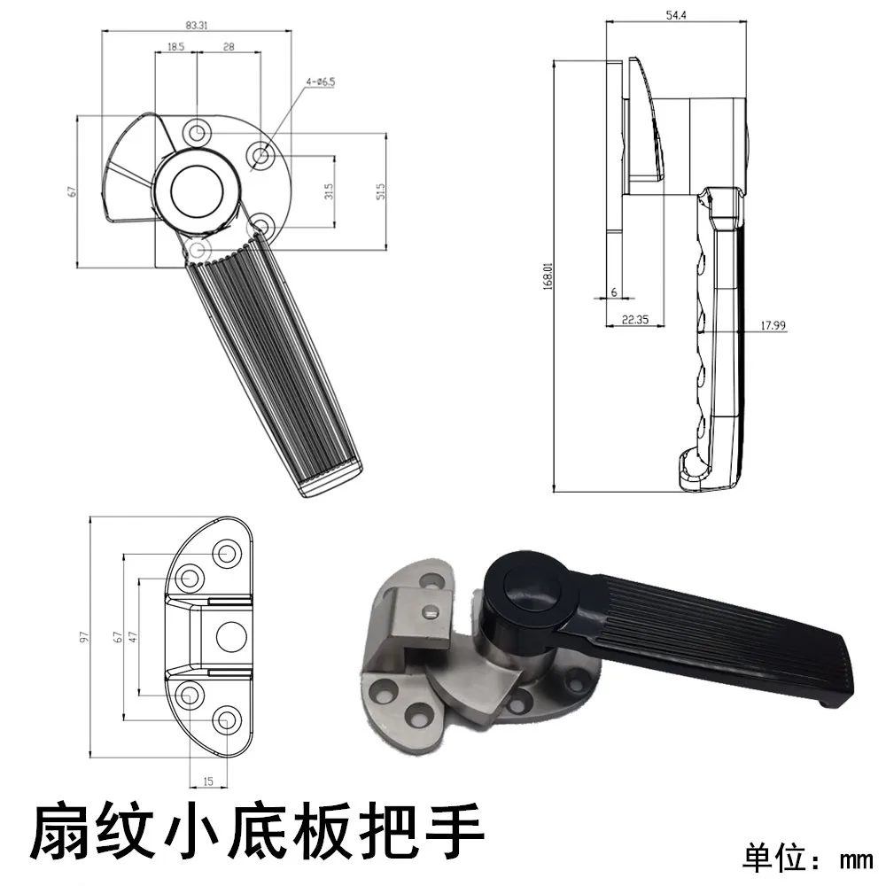 Stainless Steel Steam Cabinet Handle Handle Freezer Cold Storage Door Industrial Oven Accessories