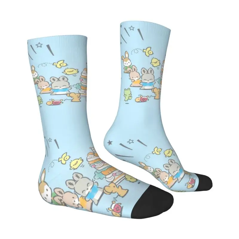 Custom Cool Pochacco Choppi Pllchans Popper Mon-Mon Socks Men Women Warm 3D Printing Sports Basketball Socks