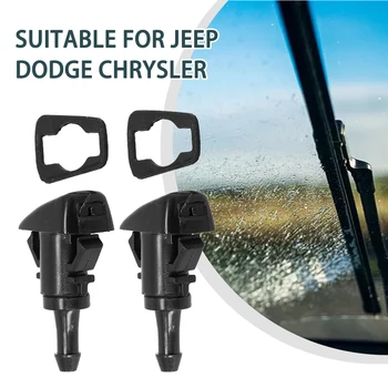 앞 유리 와셔 와이퍼 노즐 스프레이 제트, 지프, 닷지, 크라이슬러, 램용, 4805742AB, 2 개 