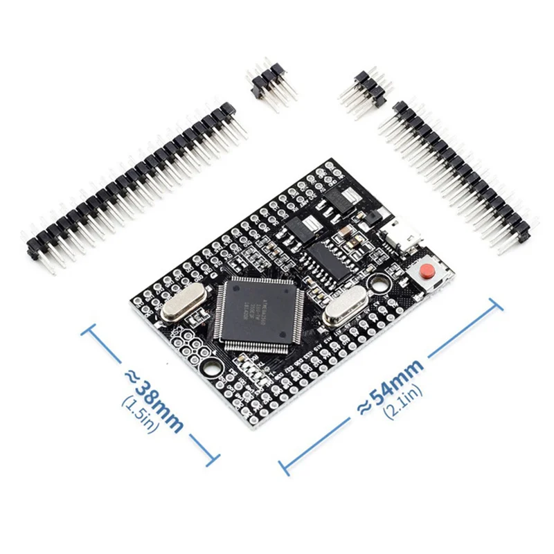 Imagem -03 - Mega 2560 Pro Mini 5v Incorporar Ch340g Atmega256016au Micro Tipo-c com Pinheaders Masculinos Compatível para Arduino Mega2560