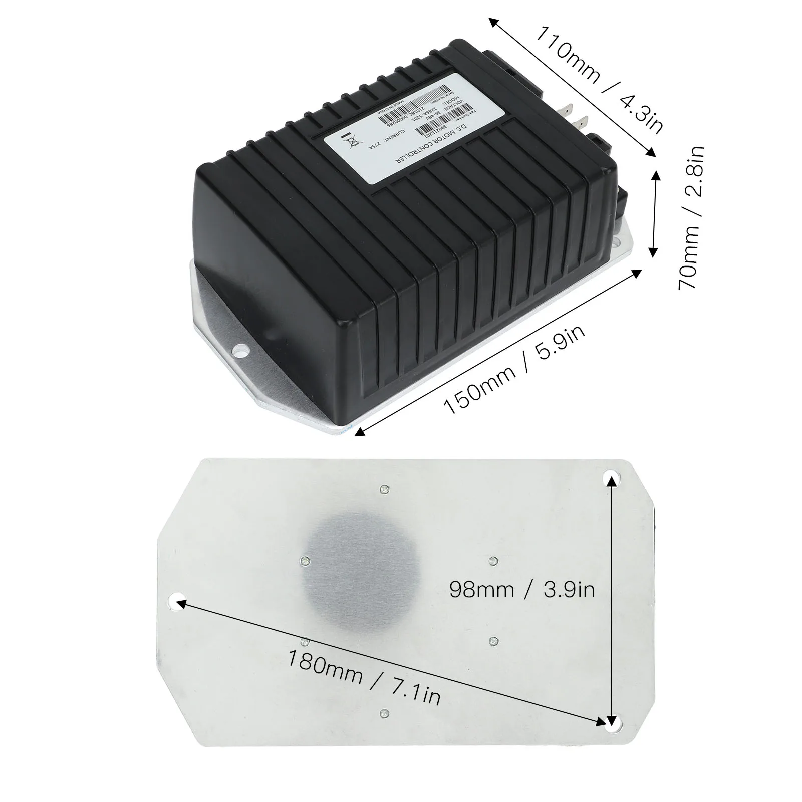 Golf Cart Motor Controller 1266A 5201 36V 48V 275A Speed Control Unit for Small Utility Vehicles