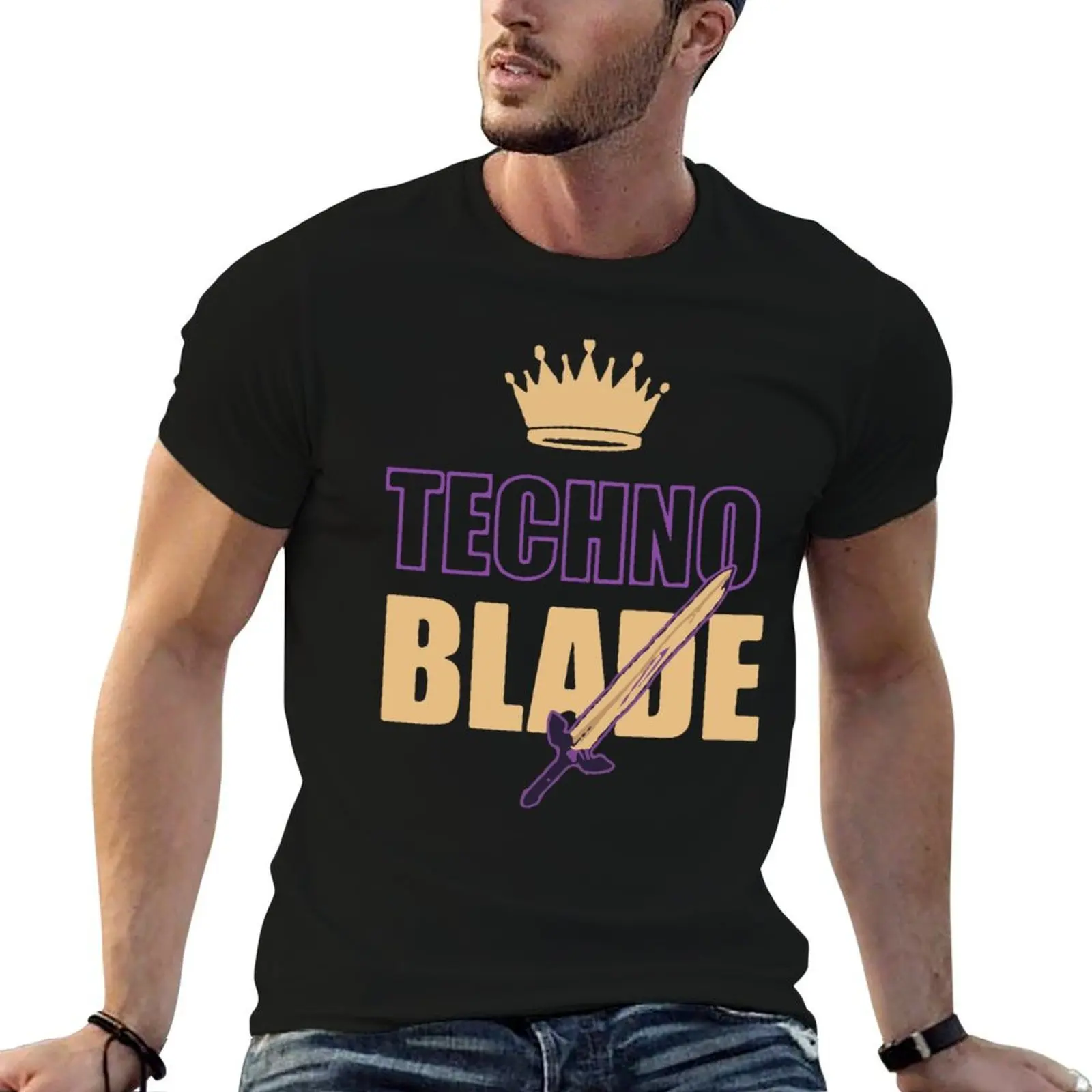 

cotton high for Technoblade Tribute quality cotton shirts t shirt t T-Shirt man with prints man t shirts