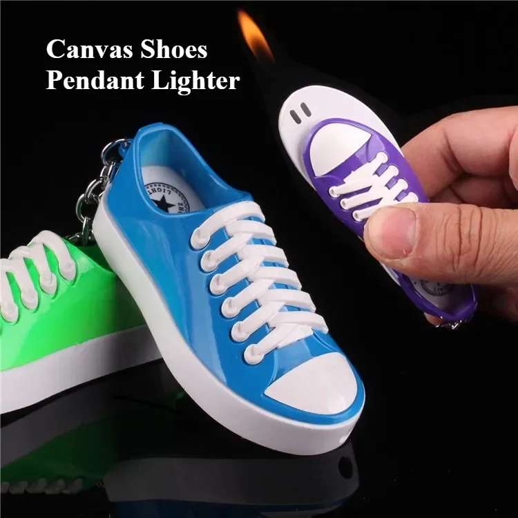 New Mini Cigarette Lighter Shoes Pendant Gas Lighters Unusual Fire Funny Cigarette Lighter Cigar Pipe Gadgets Gift for Men