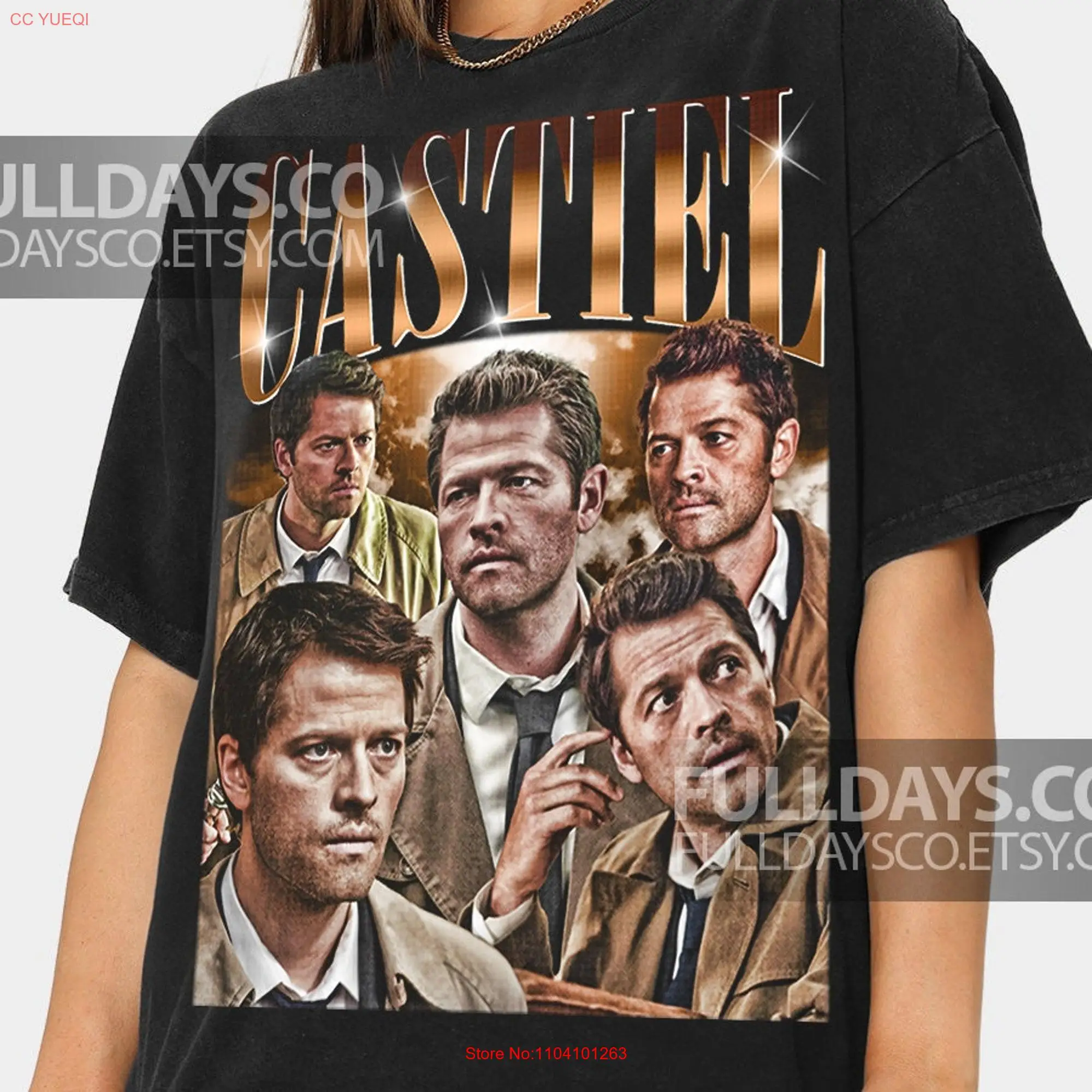 Limited Castiel TV Series Vintage Inspired T shirt For Woman and Man  long or short sleeves