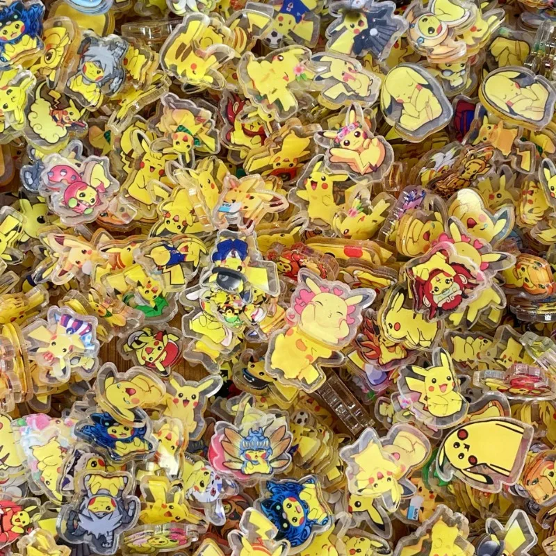 Pokemon Acrylic DIY Patch Kawaii Pendant Special-shaped Cutting Anime Cartoon Double-sided Printing Keychain Hairpin Material