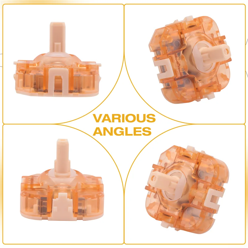 ABMF-Pengontrol Game Pengendali Game Joystick Machenike Pilihan Aula Mekanik Kompatibel Beberapa Taktil Jh20 Oranye